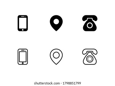 Phone call icon vector. Website icon symbol pack on white background