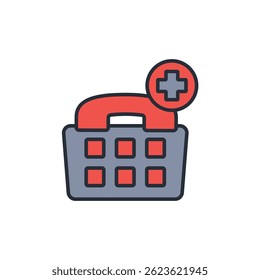 phone call icon. vector.Editable stroke.linear style sign for use web design,logo.Symbol illustration.
