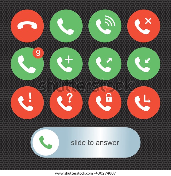 Phone call\
icons