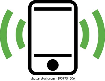 Llamada telefónica, ilustración, vector en un fondo blanco