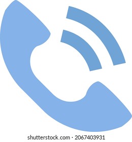 Llamada telefónica, ilustración, vector, sobre un fondo blanco.
