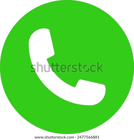 Phone call and incoming call button icon