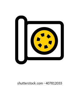 Phone, call line icon. Pixel perfect fully editable vector icon suitable for websites, info graphics and print media.