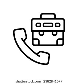 phone call line icon. vector icon for your website, mobile, presentation, and logo design.