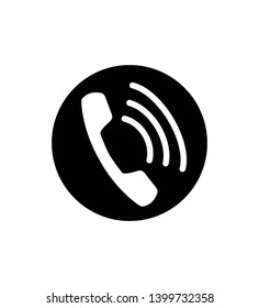 Phone Call line Vector Icon or Illustration