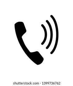 Phone Call line Vector Icon or Illustration