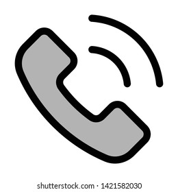 phone call multimedia icon vector