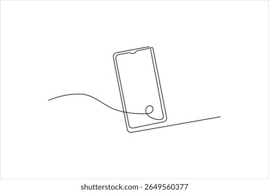 Phone call ond line art contact us icon design vectoricon
