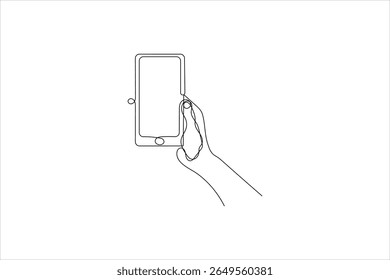 Ligação telefônica arte da linha de contato-nos ícone design vetor icon
