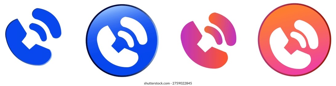 phone call phosphor 3D icon
