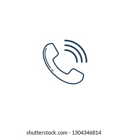 phone call with ringing icon 