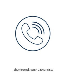 phone call with ringing icon 