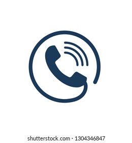 phone call with ringing icon 