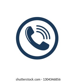 phone call with ringing icon 