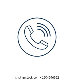 phone call with ringing icon 