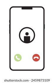 Phone Call Screen Concept icon vector.