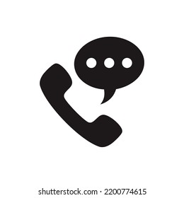 phone call solid icon vector
