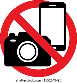 Phone, call, sound and camera ban Sign