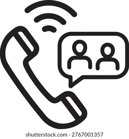 Phone Call Support Team Icon