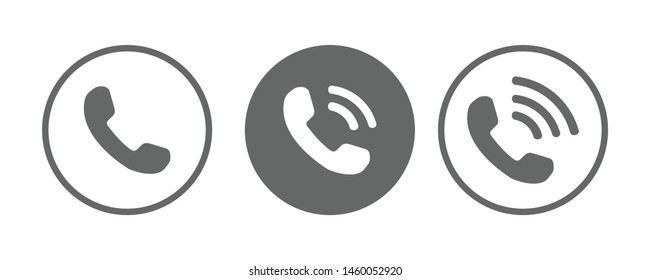 Phone Call symbol for web computer and mobile