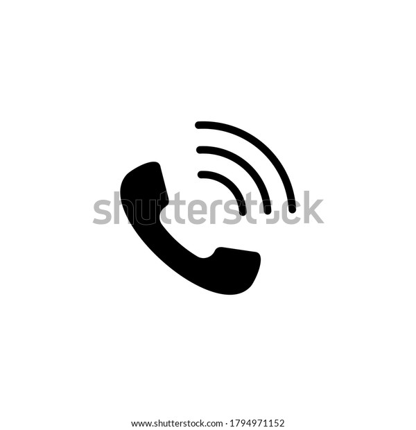 Phone Call Telephone Icon Symbol Vector Stock Vector (Royalty Free ...