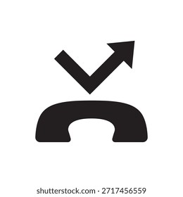 Telefonanrufweiterleitung oder einfaches Symbol wechseln.
