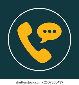 Phone call trendy icon deceptive abstract vector illustration colorful artwork beautiful design.eps