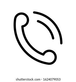 Phone call, call us, contact us web line icon, internet related outline icon isolated on white background EPS Vector