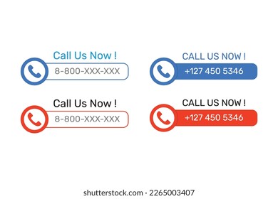 Phone call us now template design.