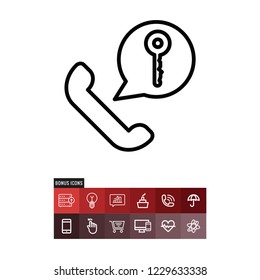 Phone call vector icon