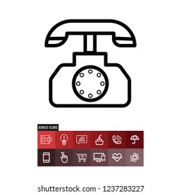 Phone call vector icon