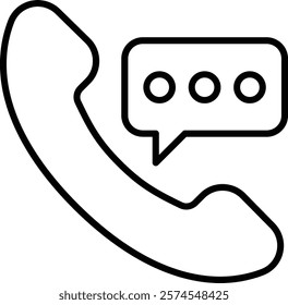 Phone Call vector icon. Can be used for printing, mobile and web applications.