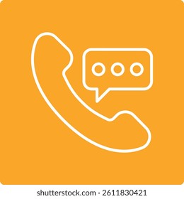 Phone Call vector icon. Can be used for printing, mobile and web applications.