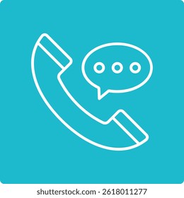 Phone Call vector icon. Can be used for printing, mobile and web applications.