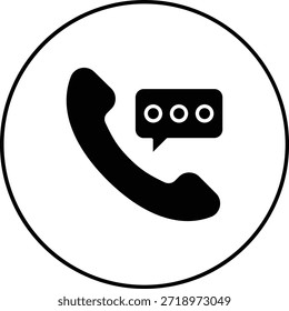 Vektorsymbol für Telefonanrufe. Kann für Druck-, Mobil- und Web-Anwendungen verwendet werden.