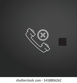 Phone Call vector icon. Phone Call concept stroke symbol design. Thin graphic elements vector illustration, outline pattern for your web site design, logo, UI. EPS 10.