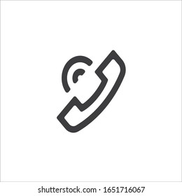 Phone call vector icon illustration