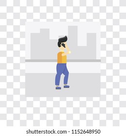 Phone call vector icon isolated on transparent background, Phone call logo concept