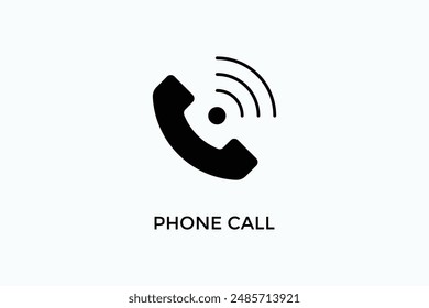 Phone Call Vector Icon Or Logo Illustration