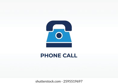 PHONE CALL vector, icon or logo sign isolated symbol illustration