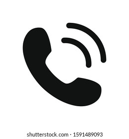 Phone call vector icon in modern design style for web site and mobile app