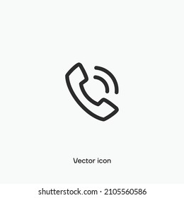 Icono vector de llamada telefónica. Calidad premium.