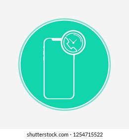 Phone with call vector icon sign symbol