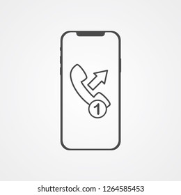Phone call vector icon sign symbol