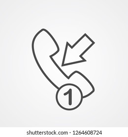 Phone call vector icon sign symbol