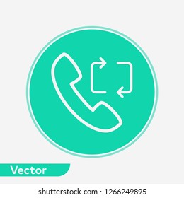 Phone call vector icon sign symbol