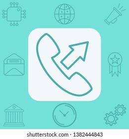 Phone call vector icon sign symbol