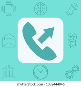 Phone call vector icon sign symbol