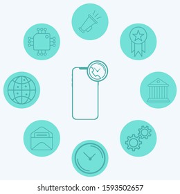 Phone call vector icon sign symbol