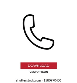 Phone call vector icon, simple sign for web site and mobile app.
